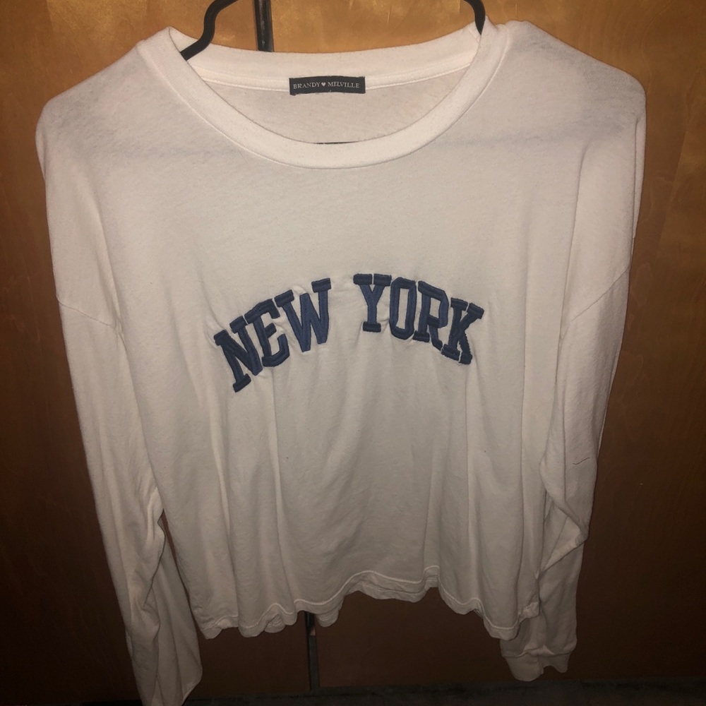 Embroidered New York t shirt — Brandy Melville
